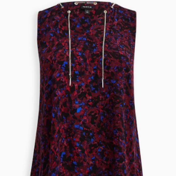 BNWT Torrid animal print crepe chain tank 1XL - Picture 1 of 4